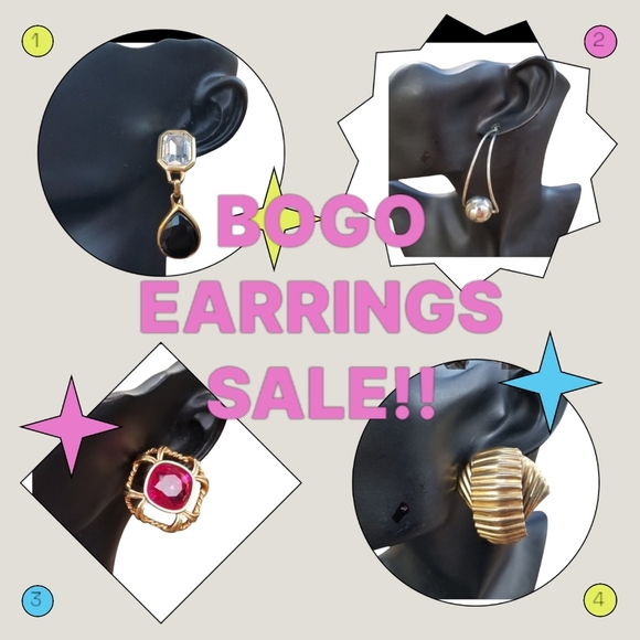 BUY 1 PAIR OF EARRINGS GET ANOTHER PAIR FREE SALE!!! - Picture 1 of 1
